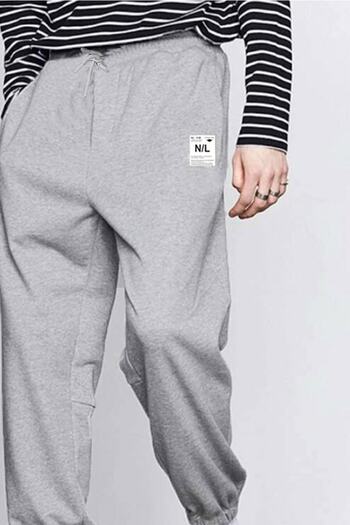 North London Ανδρικό Φούτερ σε Γκρι Oversize Cut N/l