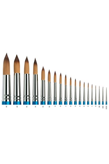 Winsor Newton Winsor & Newton Cotman Series 111 Συνθετική στρογγυλή βούρτσα με κοντή λαβή Νο: 000