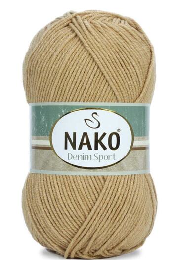 NAKO Denim Sport 3340 Koyu Bej Cotton El Örgü İpi 100 Gr.