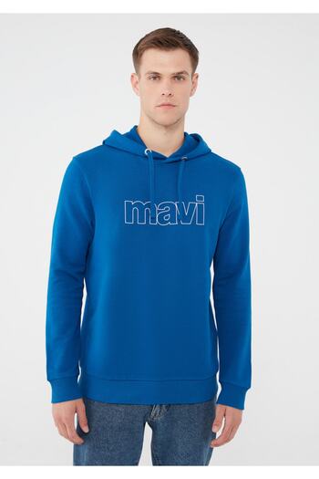 Mavi Kapüşonlu Sweatshirt 065606-35109
