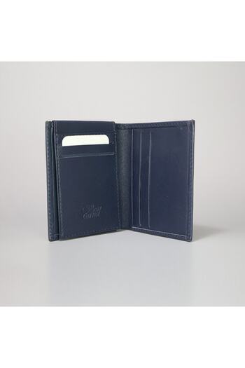 BON CARNET Acar Keops Шкіряний вертикальний чоловічий гаманець синій 8,6*10 см