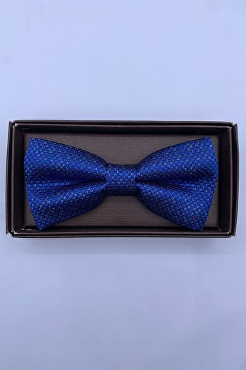 Quesste Accessory Papion albastru pentru bărbați cu model