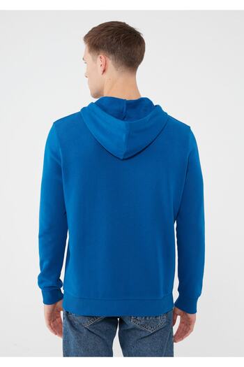 Mavi Kapüşonlu Sweatshirt 065606-35109