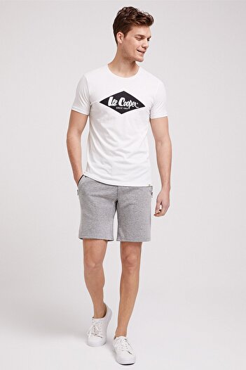 Lee Cooper Men's Nick Shorts Gray Melange 202 LCM221013