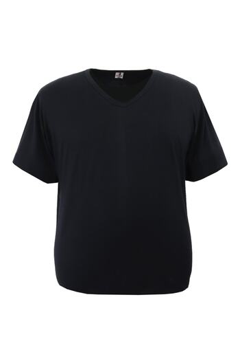 Redzone Men's Large Size Oversize V-Neck Undershirt Tank Top Black
