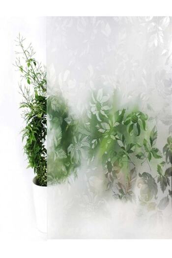 d-c-fix Transparent Glass Stained Glass Floral Adhesive Foil D C Fix 67.5cm X 1m