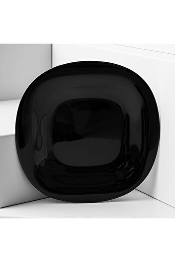 Luminarc Carine Tempered 26 Cm. Glossy Black 6 Pieces Serving & Dinner Plates.