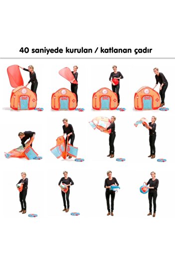Pop It Up Bebek Evi Oyun Çadırı - 40 Saniyede Katlanır / Kurulur