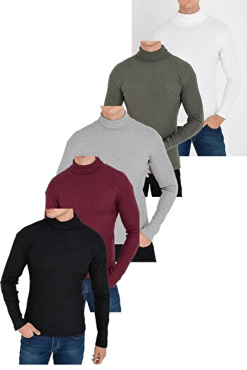 JAKSTONE 5 Turtleneck (turtleneck) Sweaters (black - White - Claret Red - Gray -khaki)
