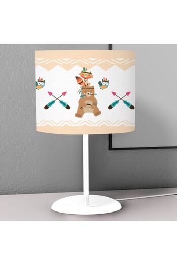 instababyrooms Animal Patterned Children's Room - Digital Printed, Desktop Lampshade Chandelier