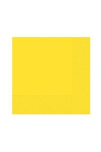 Parti Furyası Plain Yellow Napkin