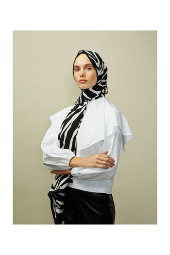 Modakaşmir Zoom Patterned Medina Silk Shawl