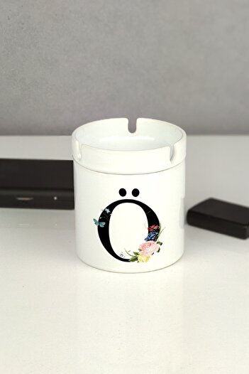 Hediyelen Smell-less Ashtray with Letter Ö