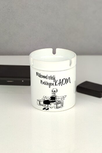 Hediyelen Women's Odorless Ashtray Expecting the Perfect Man
