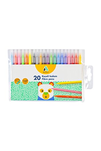 Adel 20 Colors Washable Felt Tip Pen