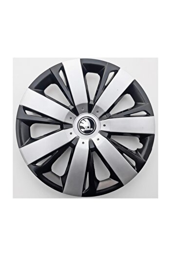 Seta 15'' Inç Skoda Jant Kapağı 4 Adet Çelik Jant Görünümlü Renkli - Kırılmaz Esnek