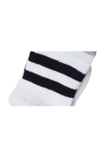 Happy Socks Black Striped White Tennis Socks Unisex 36-42