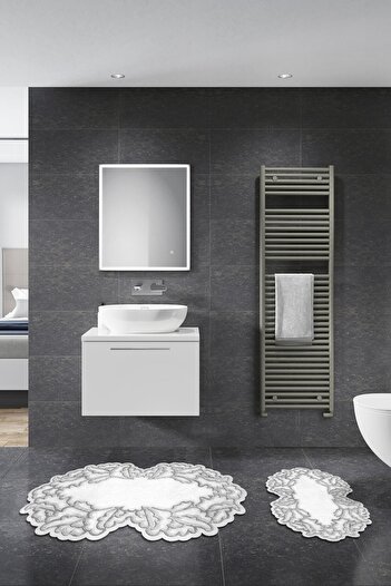 Alanur Home Nilüfer Laser Cut 2-Piece Bath Set St210fg412gr