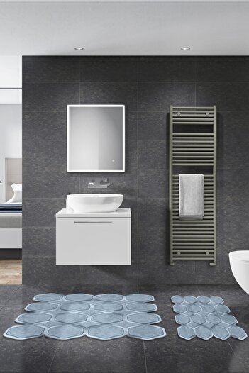 Alanur Home Daffodil Laser Cut 2-Piece Bathroom Set St210146mv