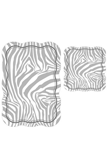 Alanur Home Alanur Lilac Laser Cut 2 Piece Bathroom Set St210199gr