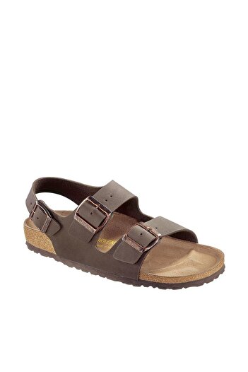 Birkenstock Hnědé sandály Milano Nubuk 00634503