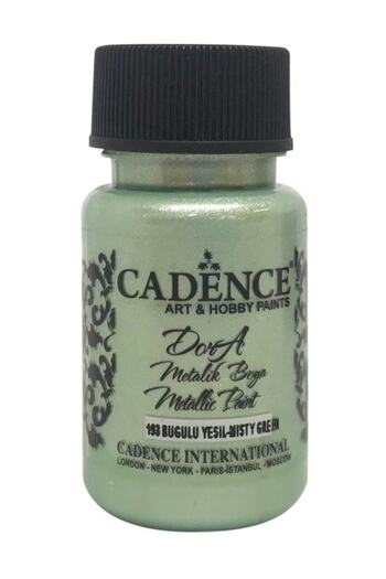 Cadence Boya Dora Metalik Boya 50 Ml. 193 Buğulu Yeşil