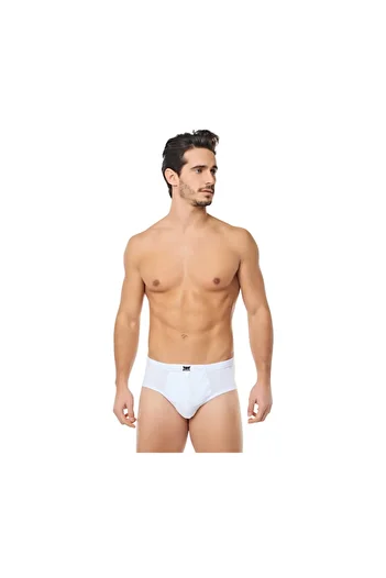 Tutku 6 Pieces White Color Com Slip Panties