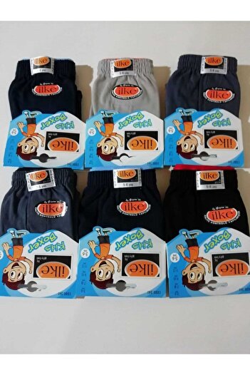 İlke Kids Boxers 100% Cotton 6 Pack