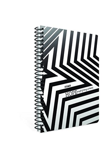 Gıpta Hope Thin Cover Spiraled 19x26 Striped Notebook 80 Yp Star