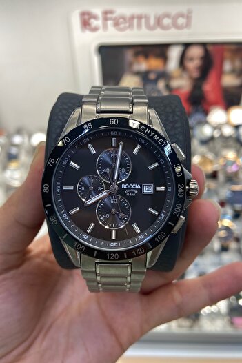 Boccia Ανδρικό ρολόι Boccia 3751-01, Quartz, 43mm, 10ATM