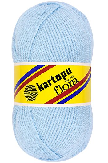 Kartopu Flora Patiklik Ip Bebe Mavi I K540