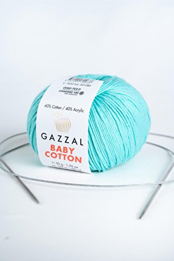 Gazzal Baby Cotton Amigurumi, Ață de tricotat manual Punch 50 gr (3452)