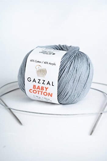 Gazzal Βρεφικό βαμβακερό Amigurumi Punch Πλεκτό Κλωστή, 50 gr (3430)