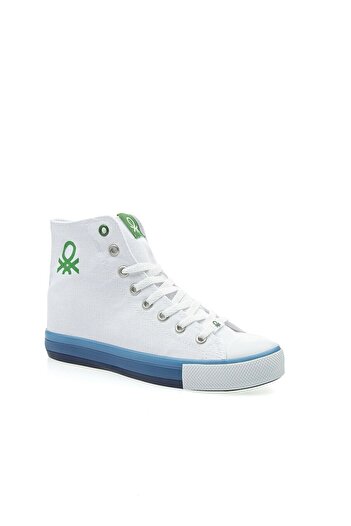 Benetton 30192 Ανδρικά λευκά αθλητικά παπούτσια
