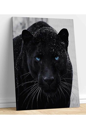 StellaStore Siyah Panter Kanvas Tablo