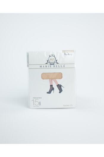 Marie Bella Γυναικείες κάλτσες 57 Wheat Skin Fit 15 Socks 3 τεμαχίων S115-57