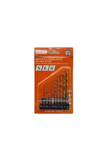 Paltava CTN Bits Saplı Hss Matkap Uçu Seti 1/4" 10'l