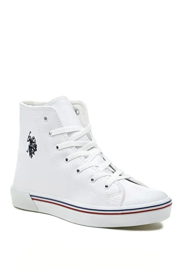 U.S. Polo Assn. White Ankle Boots for Kids