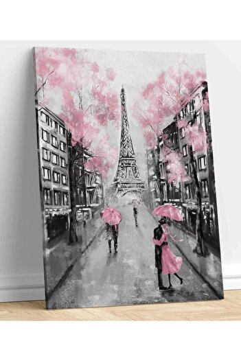 StellaStore Eyfel Kulesi'nde Romantik Sevgili Kanvas Tablo