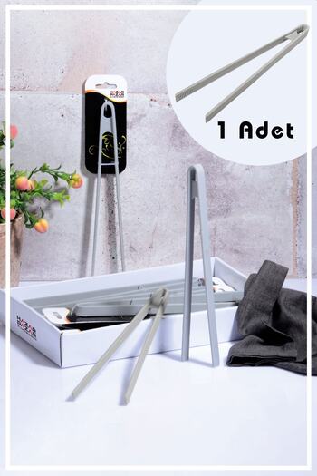 HAZARPAZAR Silicone Handle Tongs - Smoked