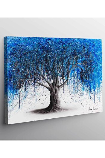 StellaStore Ashvin-harrison Sanat Eseri Mavi Ağaç Kanvas Tablo