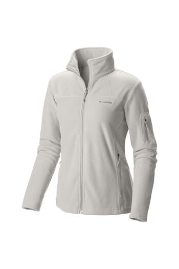 Columbia FAST TREK ™   II JACKET Hanorac alb pentru femei, cu guler în picioare, cu croială normală, din fleece