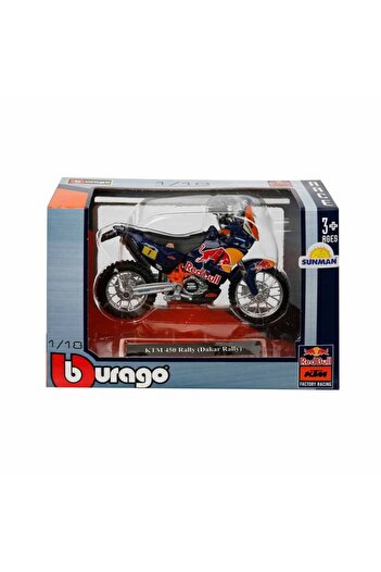 Burago Red Bull Ktm 450 Rally 2019 Dakar Rally Model Motorcycle Snm-51070B