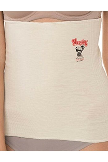 Hasyün 705 Model Wool Super Thin Waist Corset - Cream Color