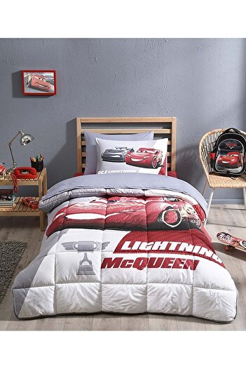Özdilek Lisanslı Tek Kişilik Çocuk Uyku Seti-cars Piston Şimşek Mcqueen