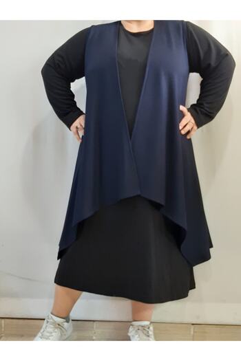Mertcan Butik Navy Blue Combed Cotton Vest