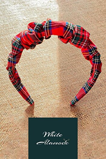 White Alamode New Year New Year's Eve Special Plaid & Scottish Pattern Crown
