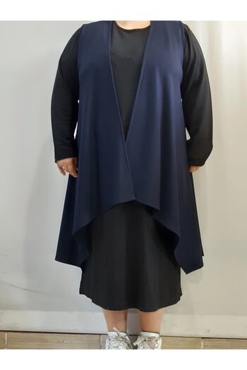 Mertcan Butik Navy Blue Combed Cotton Vest