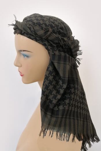 Kaftan Collection Cotton Puchsia, Kefiye Shawl
