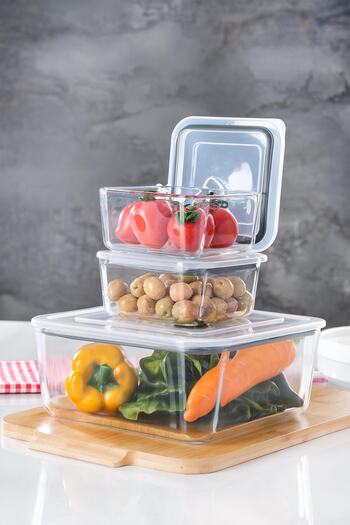 ACAR Olivya 3-Piece Vacuum Glass Storage Set